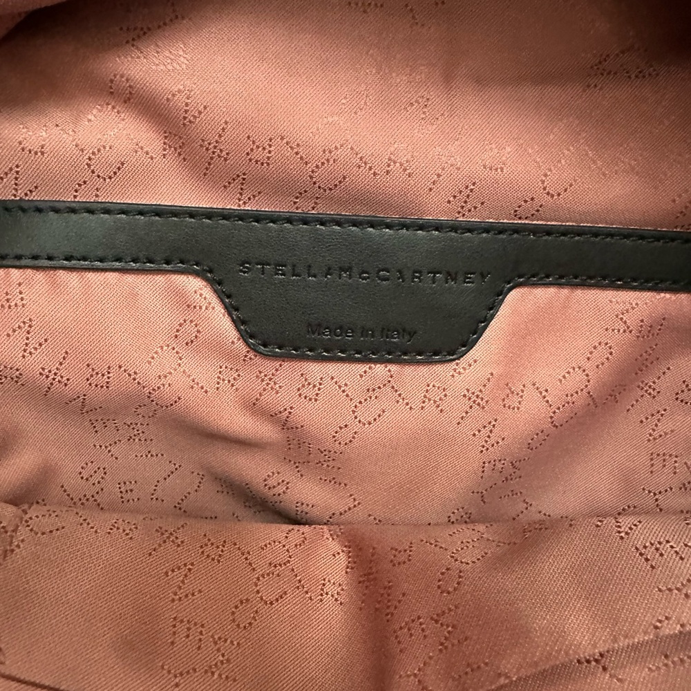 ❌SOLD❌ Stella McCartney Small Black Faux Leather Falabella Star Backpack - Picture 8 of 10